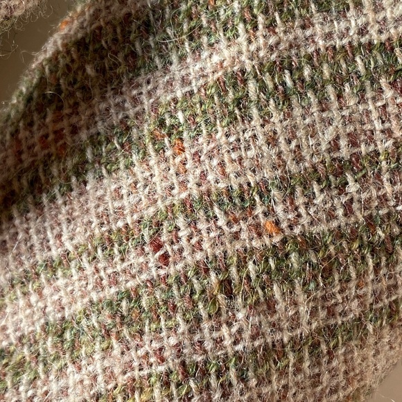 Tweedmill I 70s I Narrow British Green Gray Wool Tie - Picture 13 of 16